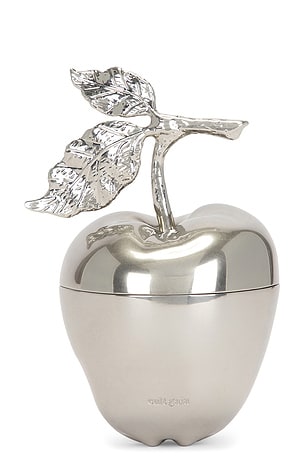 Cult Gaia Mela Clutch in Metallic Silver