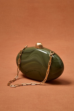 Cult Gaia For FWRD Eviana Clutch in Green