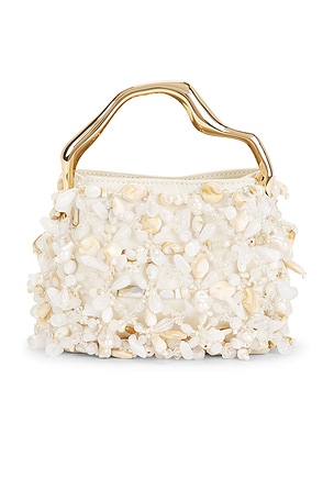 Cult Gaia Solene Mini Top Handle Bag in White