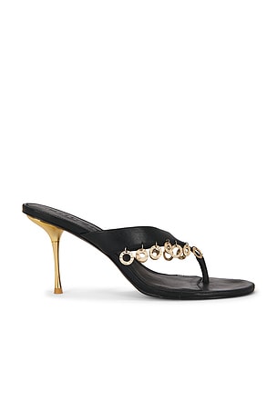 Cult Gaia Stella Embellished Sandal in Black