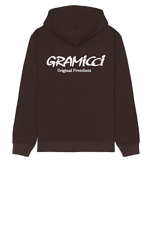 Gramicci Original Freedom Hooded Sweatshirt in Brown