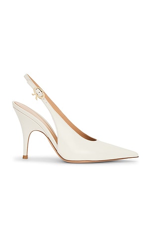 Gianvito Rossi Sofia Slingback Pump in White