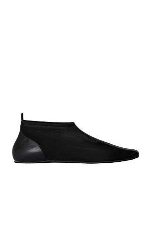 Gimaguas Mesh Bailarina Boot Flat in Black