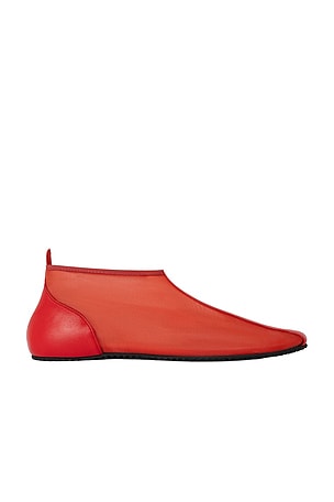 Gimaguas Mesh Bailarina Boot Flat in Red