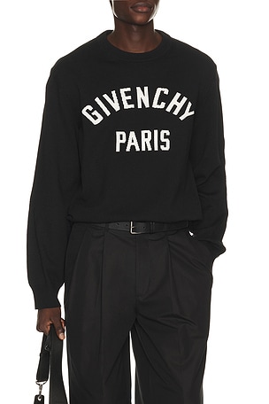 Givenchy Couture Seam Crewneck Sweater in Black