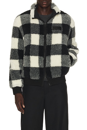 Givenchy Gingham Fleece Blouson in Black