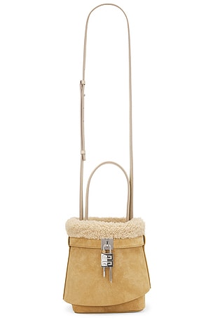 Givenchy Shark Lock Bucket Bag in Tan