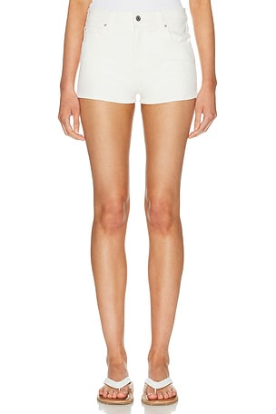GRLFRND Florence Low Rise Mini Short in Cream