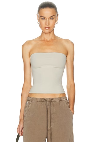 GRLFRND Tube Top in Grey