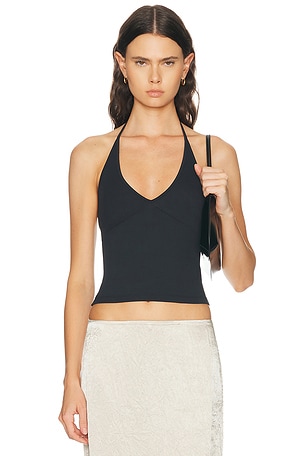GRLFRND Halter Tank in Black