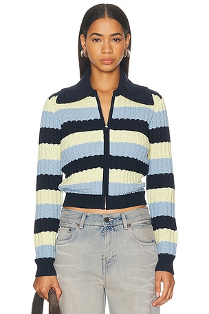 Guest In Residence Kirby Jacket in Navy,Cream