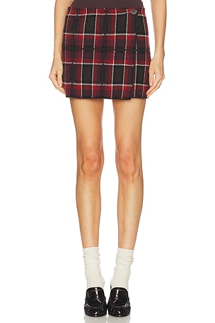 Miu Miu Mini Skirt in Blue | FWRD