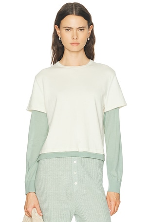 Guest In Residence Layer Tee in White