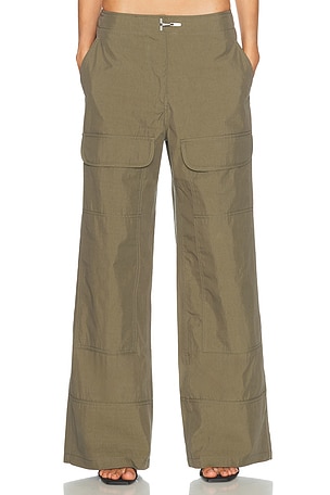 HAELO Straight Leg Cargo Pant in Army