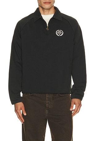 Honor The Gift Vintage Terry Quarter Zip in Black