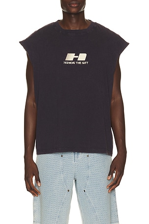 Honor The Gift The Frequency Tank in Blue
