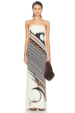 HEIRLOME Alex Jurado Dress in Cream,Black