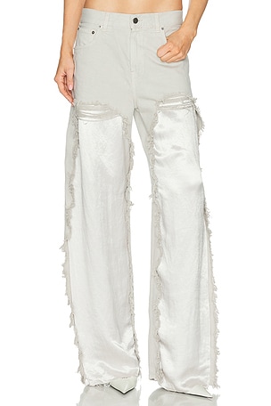 Haikure Bonnie Satin Wide Leg in Grey