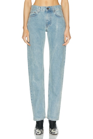 Haikure Cleo Slim Straight Jeans in Denim-Light
