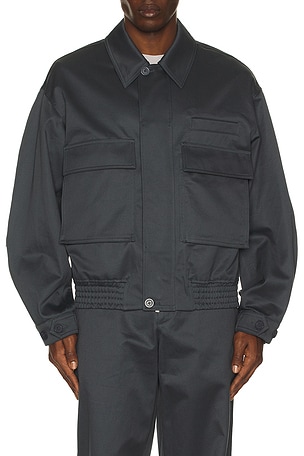 Helmut Lang Shirt Bomber in Slate