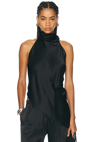 Helmut Lang The Scarf Top in Black