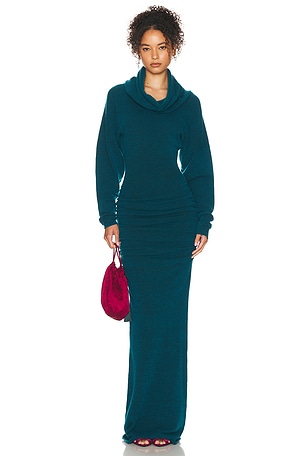 Helsa Emmalynn Cowl Gown in Teal