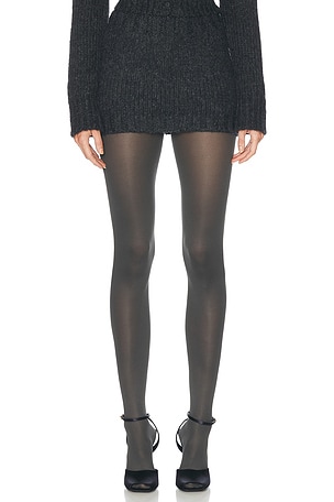 Helsa Annabelle Knit Skirt in Charcoal