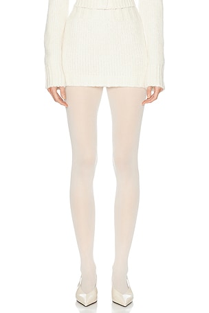 Helsa Annabelle Knit Skirt in Ivory