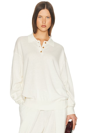 Helsa Dalisay Oversized Polo in Ivory