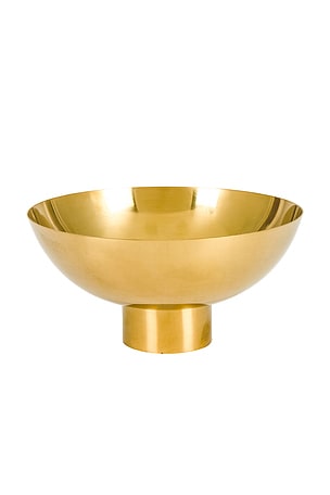 HAWKINS NEW YORK Essential Medium Footed Bowl in Metallic Gold