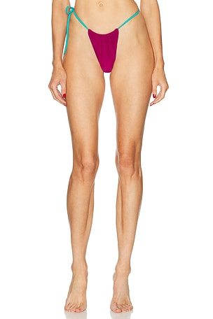 Heavy Manners Side Tie Bikini Bottom in Purple