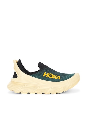 HOKA U Restore Tc in Green,Tan