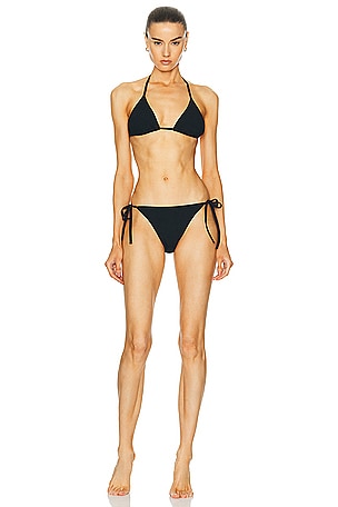 Hunza G Gina Bikini Set in Black