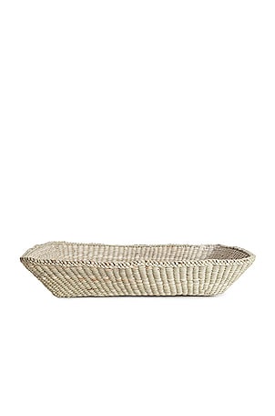 HAWKINS NEW YORK Woven Tray in Tan