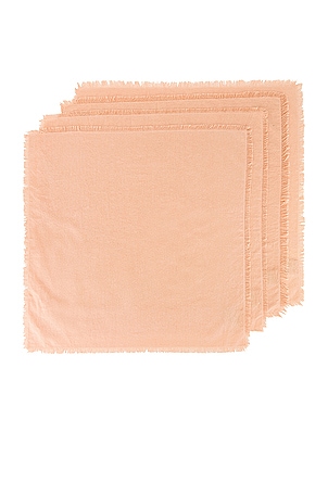 HAWKINS NEW YORK Essential Set of 4 Dinner Napkins in Blush