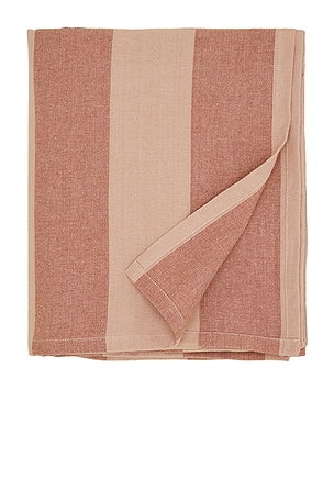 HAWKINS NEW YORK Essential Striped Tablecloth in Pink