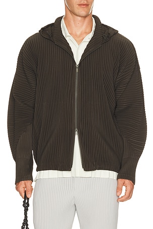 Homme Plisse Issey Miyake Monthly Colors July Blouson in Grey