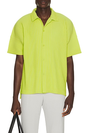Homme Plisse Issey Miyake Monthly Colors May Shirt in Yellow