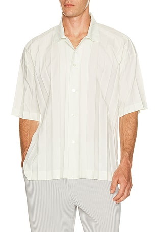 Homme Plisse Issey Miyake Edge Shirt Shirt in White