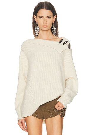 Isabel Marant Thais Sweater in Ivory