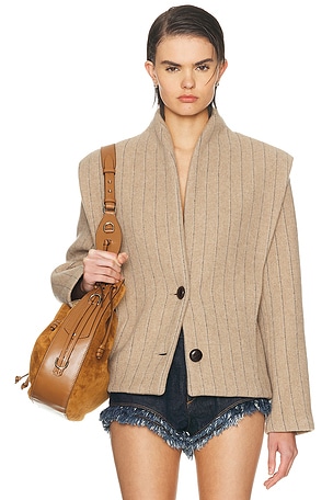 Isabel Marant Dyogo Jacket in Taupe