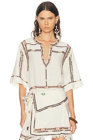 Isabel Marant Fiosa Top in Cream
