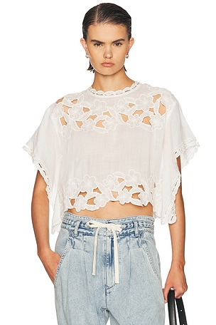 Isabel Marant Relda Top in White