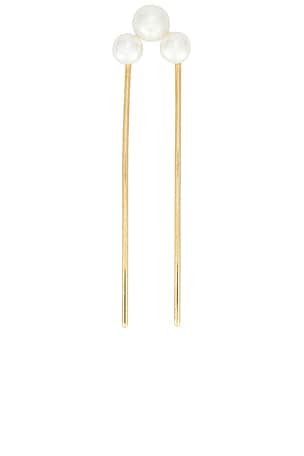 Jennifer Behr Gretel Hair Pin in Metallic Gold
