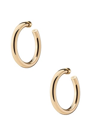 Jennifer Fisher Samira Baby Hoop Earrings in Metallic Gold