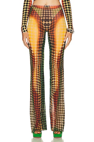 Jean Paul Gaultier Flare Trouser in Orange