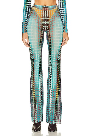 Jean Paul Gaultier Flare Trouser in Teal