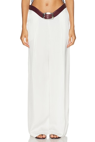 Jean Paul Gaultier Flowing Track Suit Pant in White