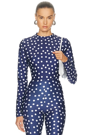Jean Paul Gaultier Long Sleeve Top in Navy