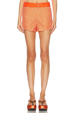 Jean Paul Gaultier Swim Trunks in Orange,White